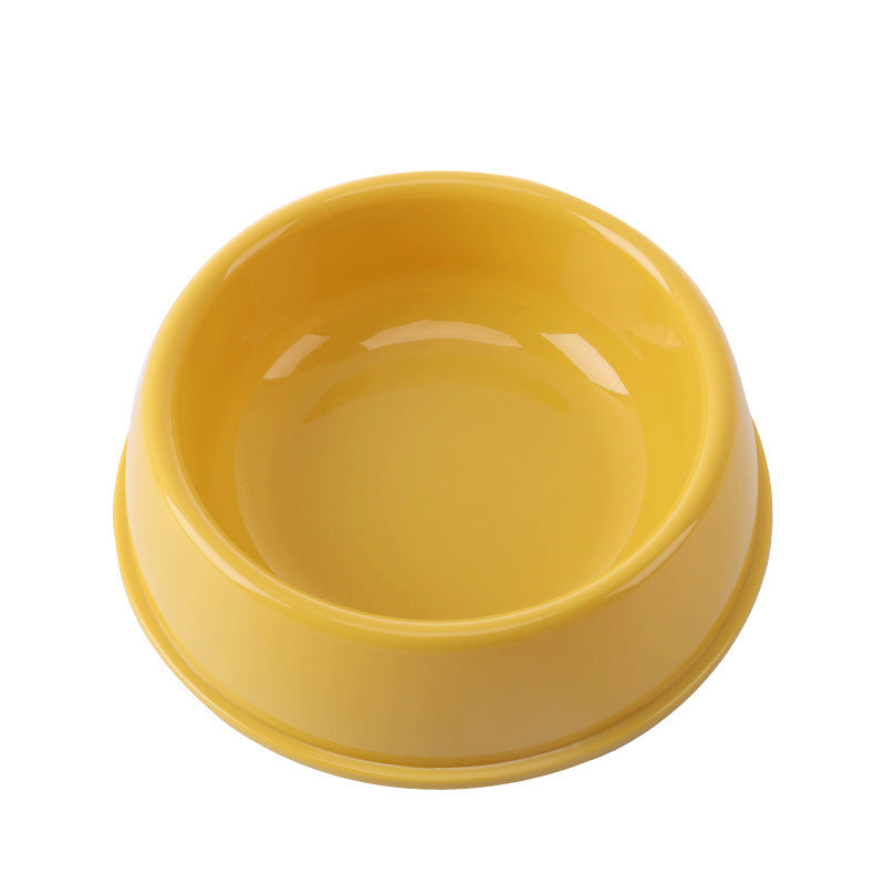Large Dog Bowl - Durable Plastic Pet Tableware in Multiple Colors