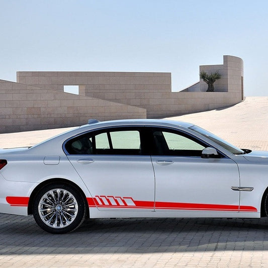 Striped Personality Car Decal - Car Body Sticker Garland