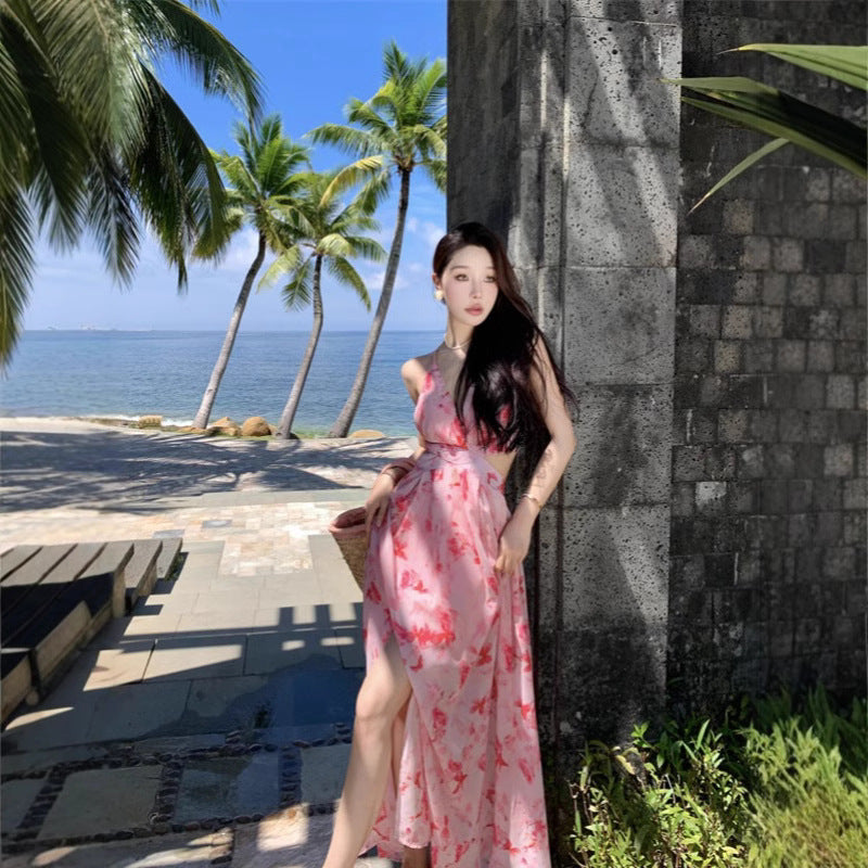 Tea-Party French-Style Chic Exquisite Long Dress