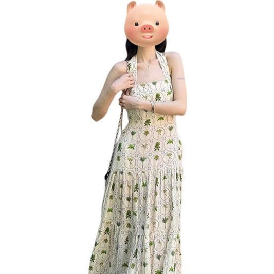 Floral-Print Beach Vacation Dress