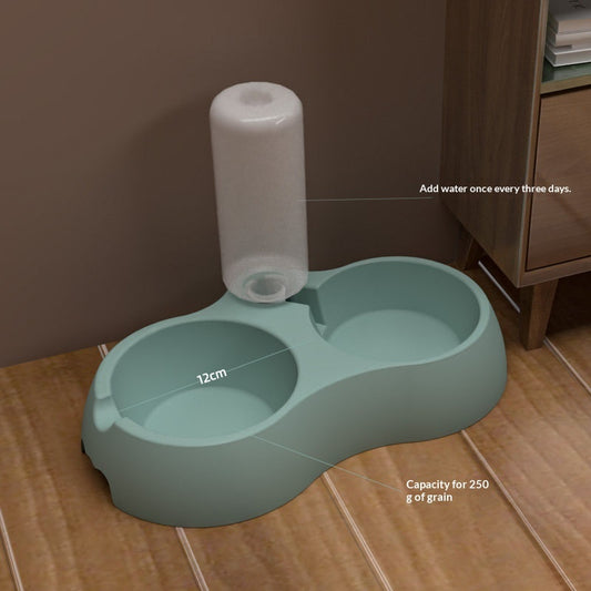 Pet Feeding and Drinking Station Bowl - Versatile Feeding Solution