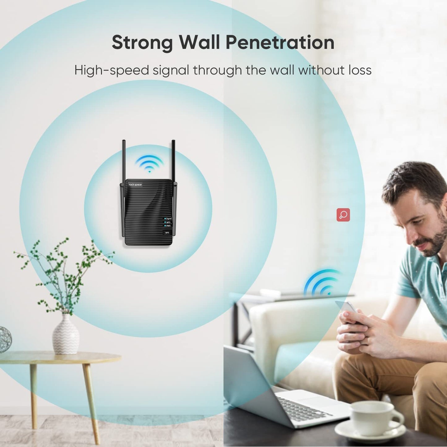 WiFi Extender - Home WiFi Booster with Dual-Band Wireless Extension