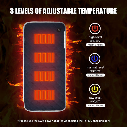 Sleeping Bag Heating Pad - USB Smart Cushion for Winter