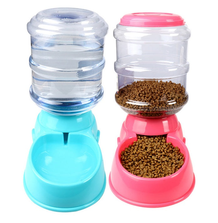 3.5L Automatic Pet Feeding Basin - Convenient Food and Water Dispenser