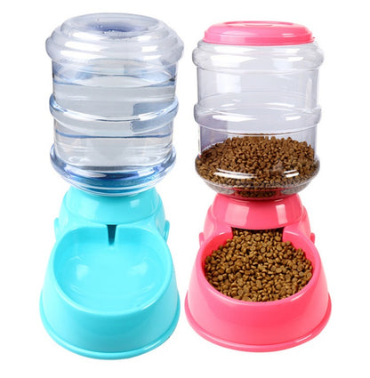 3.5L Automatic Pet Feeding Basin - Convenient Food and Water Dispenser