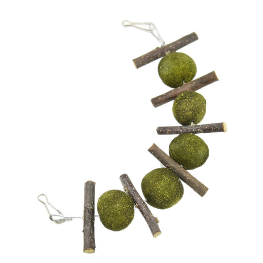 Natural Molar Supplies for Small Pets - Grass Balls & Apple Branches