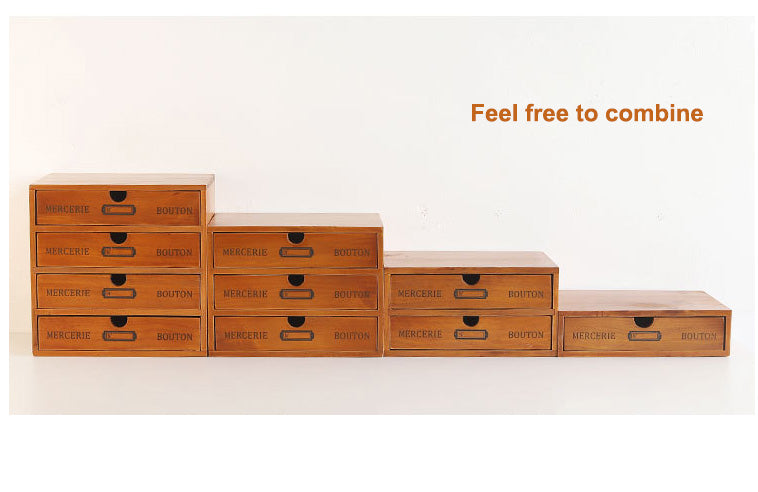 Home Use Retro Lockable Wooden Box for Storage and Organization