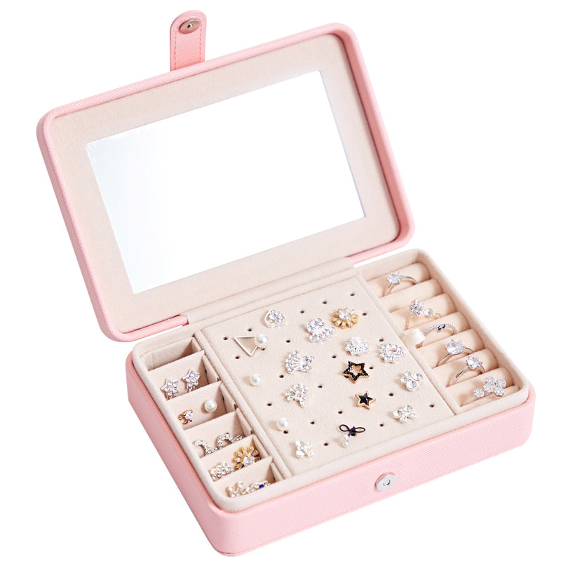 Multifunctional Jewelry Storage Box for Earrings, Rings, and More