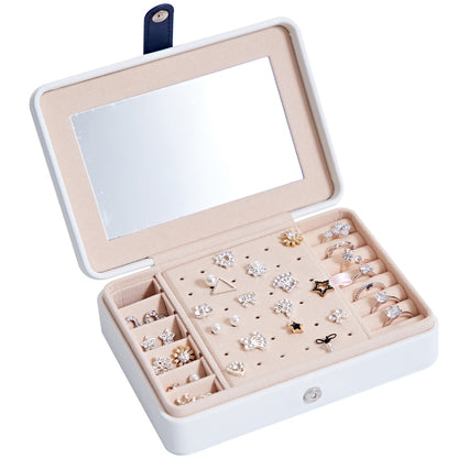 Multifunctional Jewelry Storage Box for Earrings, Rings, and More