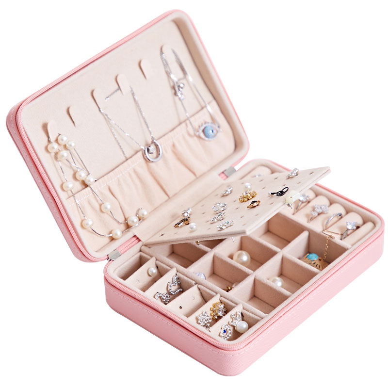 Multifunctional Jewelry Storage Box for Earrings, Rings, and More