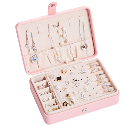Multifunctional Jewelry Storage Box for Earrings, Rings, and More