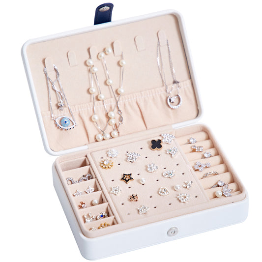 Multifunctional Jewelry Storage Box for Earrings, Rings, and More