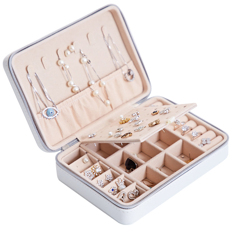Multifunctional Jewelry Storage Box for Earrings, Rings, and More