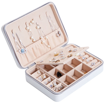 Multifunctional Jewelry Storage Box for Earrings, Rings, and More