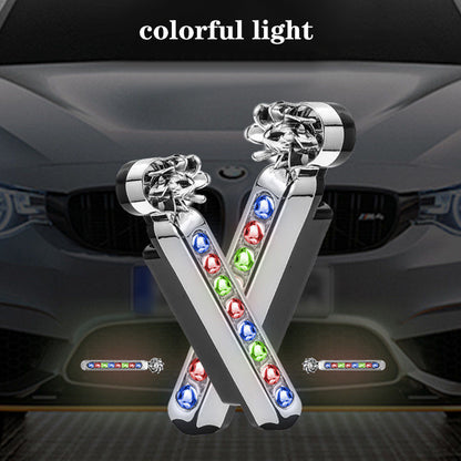 2Pcs Wind Energy Daylight LED Car DRL - RGB Motorcycle Styling