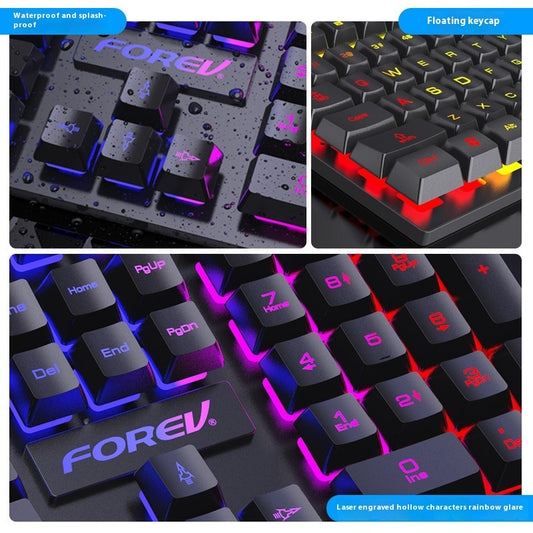 Wired Luminous Keyboard - Desktop and Notebook Computer Accessory