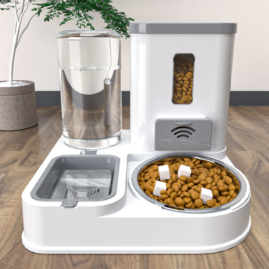 Pet Feeding and Drinking Station Bowl - Versatile Feeding Solution