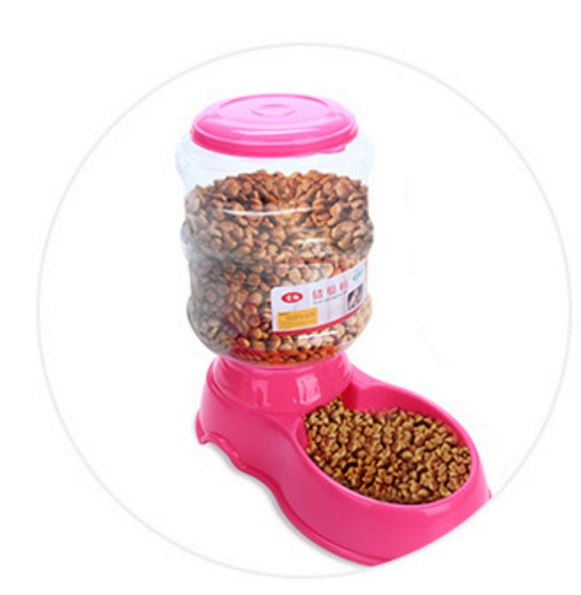3.5L Automatic Pet Feeding Basin - Convenient Food and Water Dispenser