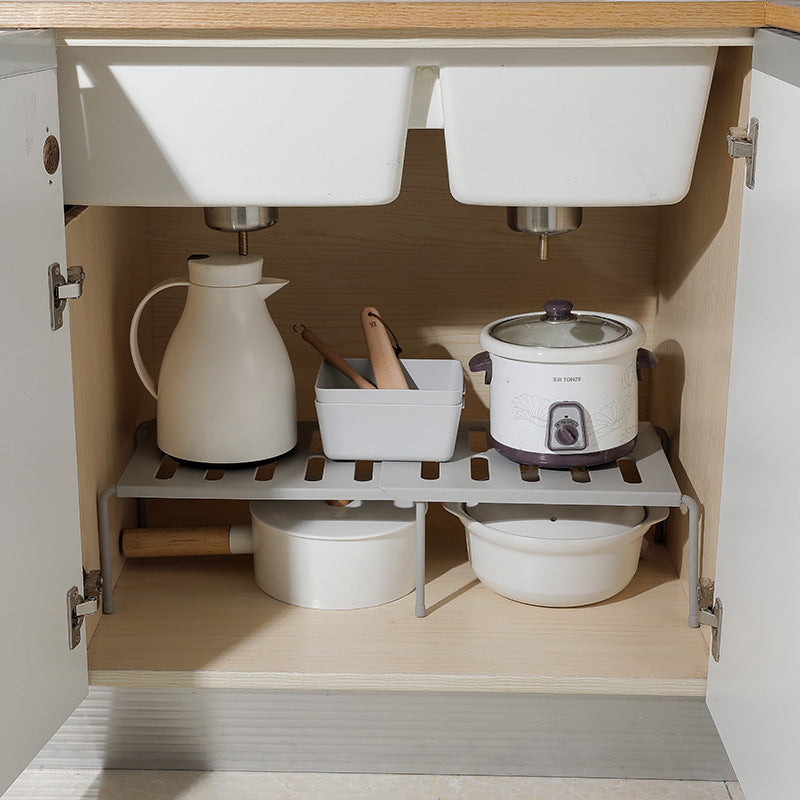 Telescopic Kitchen Rack - Versatile Kitchen Supplies Rack