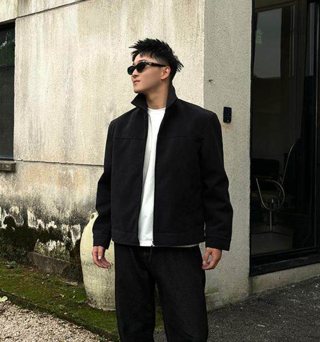 Retro Millennial Coffee-Colored Suede Jacket - Upgrade Edition