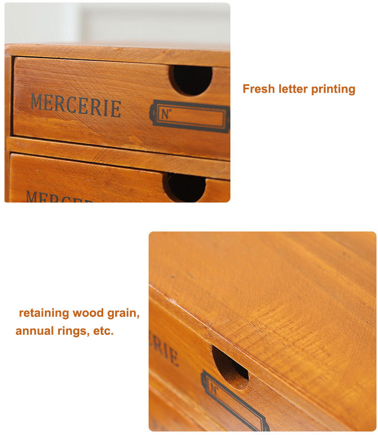 Home Use Retro Lockable Wooden Box for Storage and Organization
