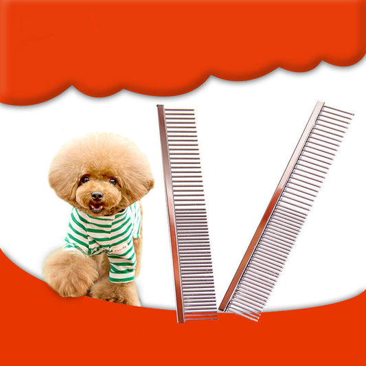 Pet Grooming Comb - Sparse and Dense Distance Comb for All Coat Types