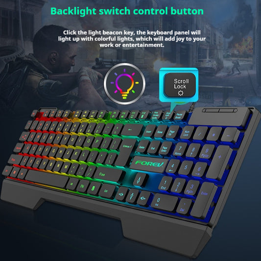 Wired Luminous Keyboard - Desktop and Notebook Computer Accessory