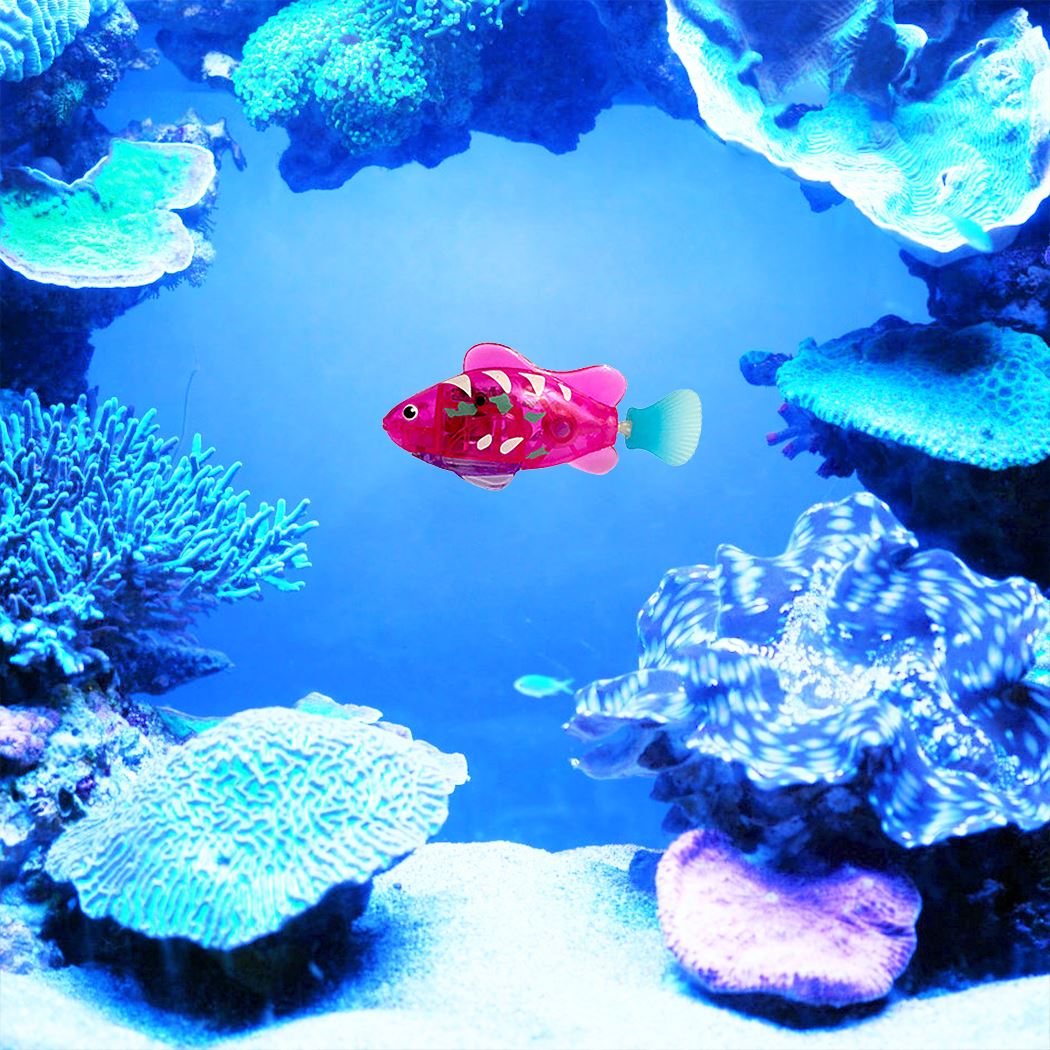 Electronic Pet Fish Toy with LED Light - Interactive Swimming Fun for Cats