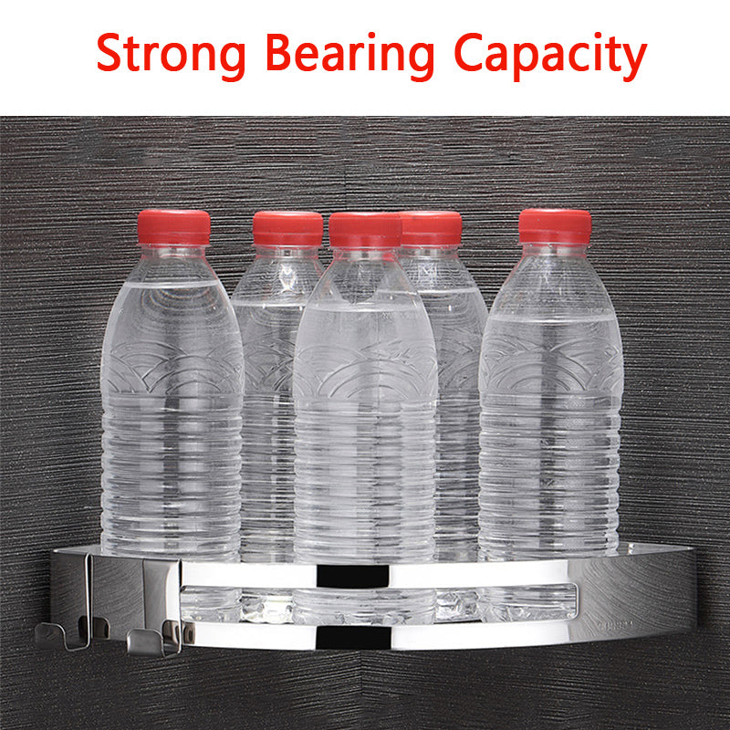 Bathroom Accessories Corner Shelf - Stainless Steel Triangle/Square Basket