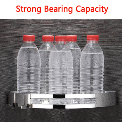 Bathroom Accessories Corner Shelf - Stainless Steel Triangle/Square Basket