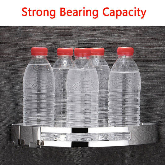 Bathroom Accessories Corner Shelf - Stainless Steel Triangle/Square Basket