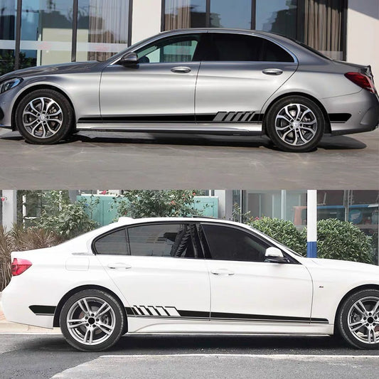 Striped Personality Car Decal - Car Body Sticker Garland