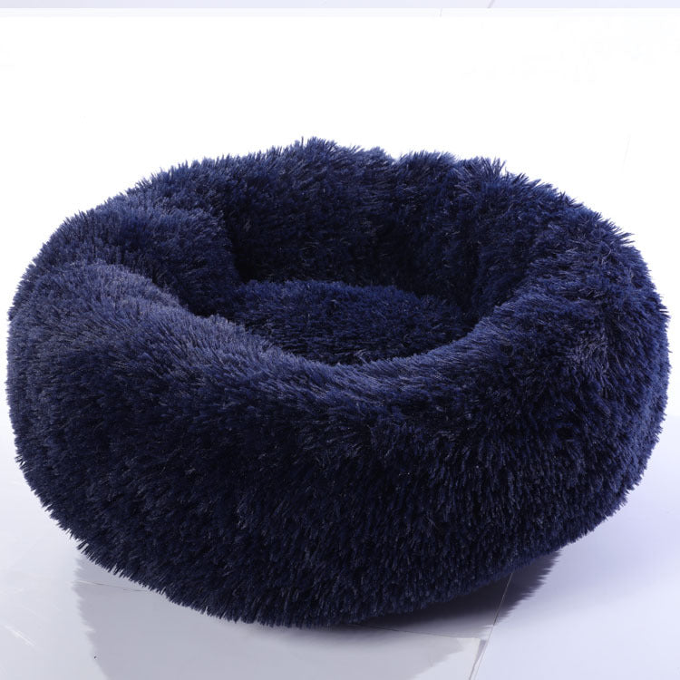 Dog Beds for Small Dogs - Round Plush Cat Litter Kennel Pet Nest Mat