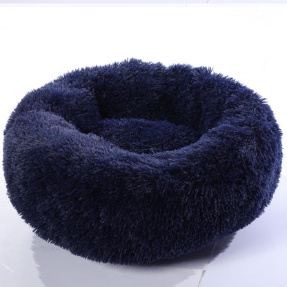 Dog Beds for Small Dogs - Round Plush Cat Litter Kennel Pet Nest Mat
