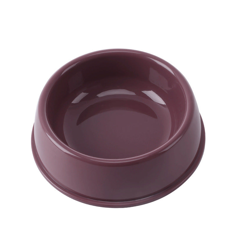Large Dog Bowl - Durable Plastic Pet Tableware in Multiple Colors