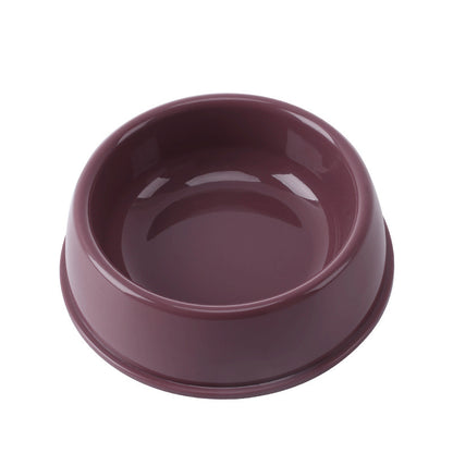 Large Dog Bowl - Durable Plastic Pet Tableware in Multiple Colors