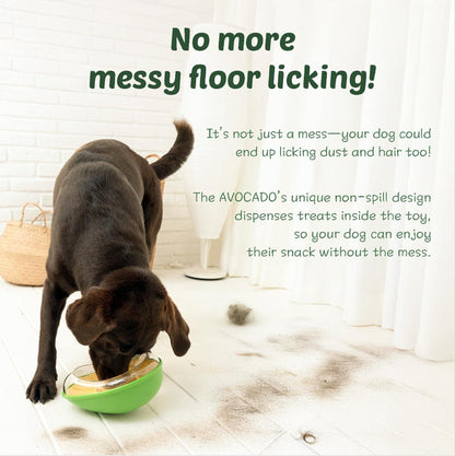 Anti-Tumble Avocado Pet Feeding Bowl - Stylish and Functional Design