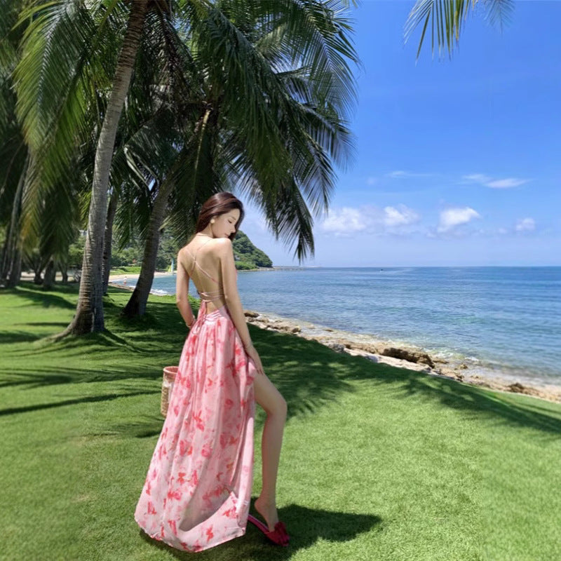 Tea-Party French-Style Chic Exquisite Long Dress