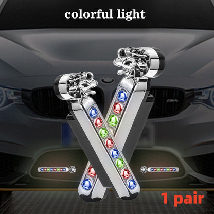 2Pcs Wind Energy Daylight LED Car DRL - RGB Motorcycle Styling