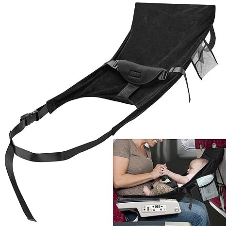 Lightweight Toddler Airplane Foldable Bed - Travel Hammock for Kids