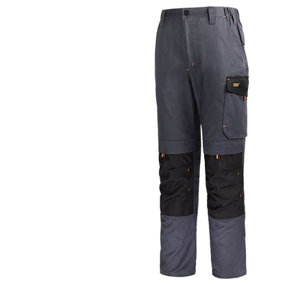 Abrasion-Resistant Multi-Pocket Loose-Fit Work Pants with Reflective Strips
