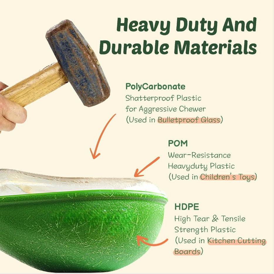 Anti-Tumble Avocado Pet Feeding Bowl - Stylish and Functional Design