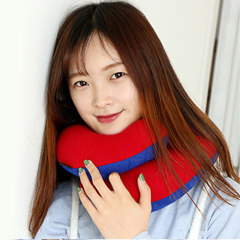 Airplane Car Travel Bow U-Shaped Pillow