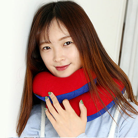 Airplane Car Travel Bow U-Shaped Pillow
