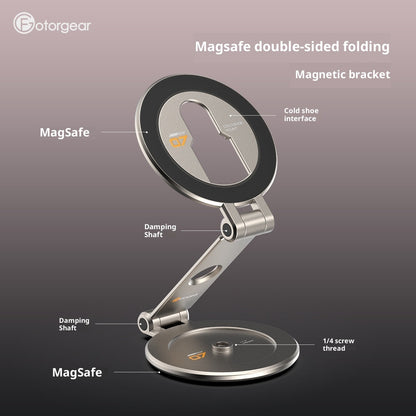 Professional Photography Cold Shoe-Port Accessories - Mobile Phone Double Magnetic Bracket