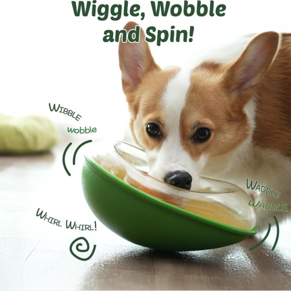 Anti-Tumble Avocado Pet Feeding Bowl - Stylish and Functional Design