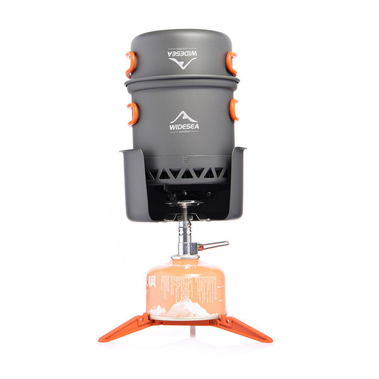 Widesea Outdoor Cookware Set - Heat-Collecting Energy-Boosting Camping Gear