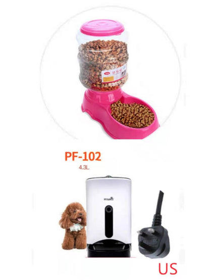 3.5L Automatic Pet Feeding Basin - Convenient Food and Water Dispenser