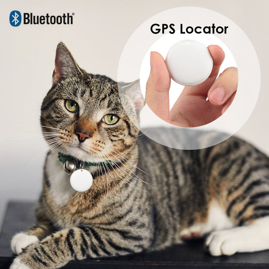 GPS Tracker for Dogs, Cats, Pets, and Kids - Smart Tag Keychain Finder
