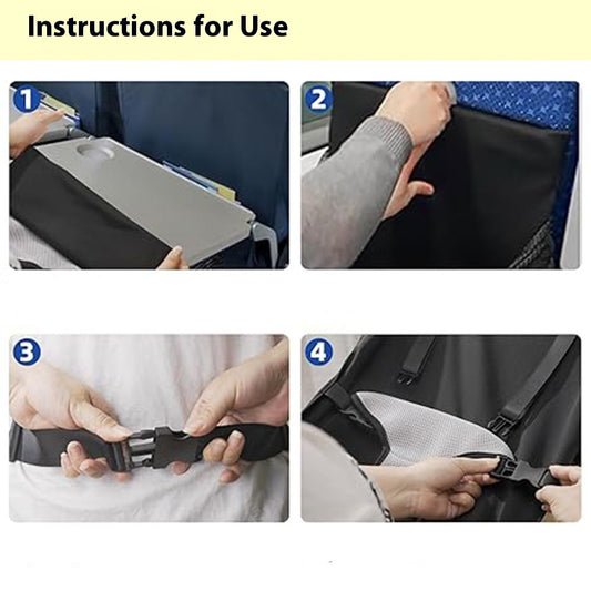 Lightweight Toddler Airplane Foldable Bed - Travel Hammock for Kids